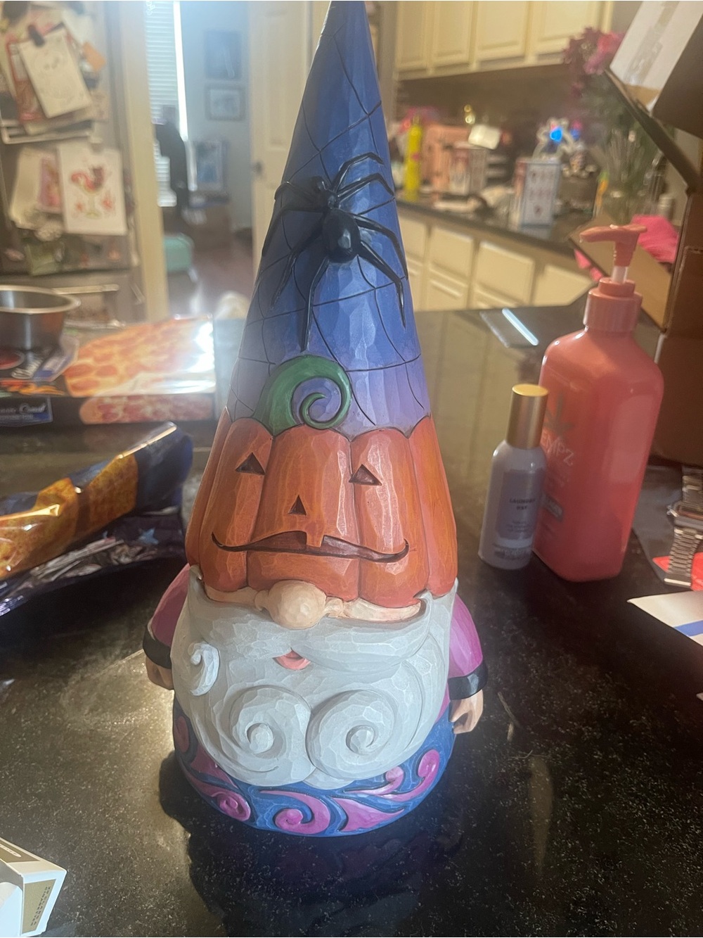 Jim Shore Halloween Pumpkin Gnome Figurine large 12 inches tall
